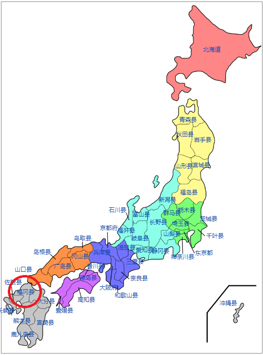 年福岡県福冈县人口总人口数口密度有多少 红黑人口库21年